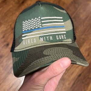 Girls with Guns Back The Blue Hat